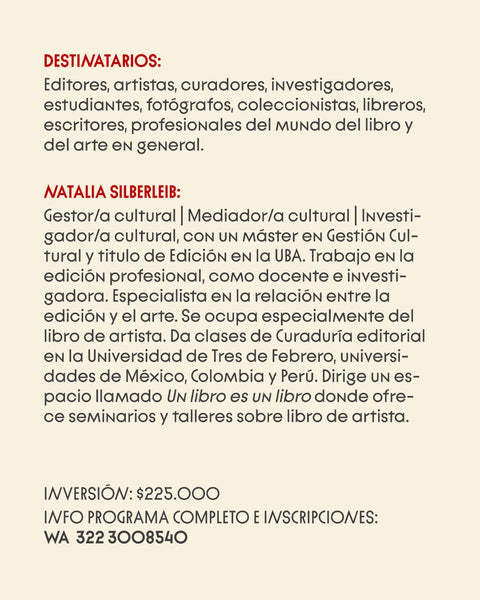 Taller / Laboratorio El libro como zona de acción