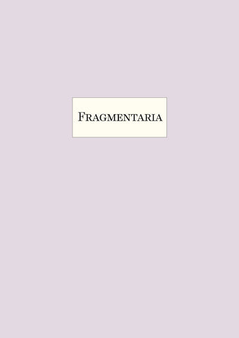 Fragmentaria